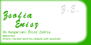 zsofia enisz business card
